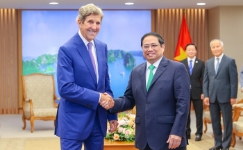 Thủ tướng Phạm Minh Chính tiếp Đặc phái viên của Tổng thống Hoa Kỳ về khí hậu John Kerry