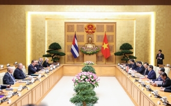 Thủ tướng Chính phủ Phạm Minh Chính hội đàm với Thủ tướng Cộng hòa Cuba Manuel Marrero Cruz