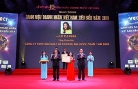 Tổng giám đốc Dược phẩm Tâm Bình được vinh danh Doanh nhân Việt Nam tiêu biểu 2019