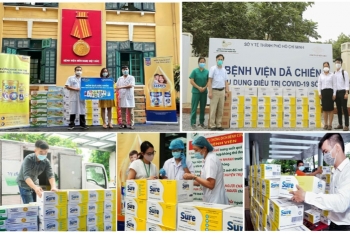 Vinamilk Sure Prevent Gold tri ân bác sỹ tuyến đầu, những “vùng xanh hy vọng” trong đại dịch