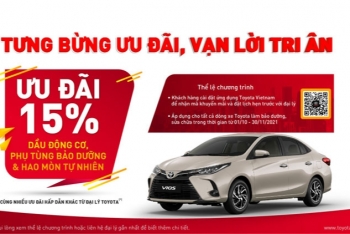 Toyota Việt Nam giảm 15% các hoạt động dịch vụ tại đại lý