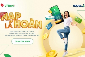 NAPAS phối hợp VPBank: Hoàn tới 50% cho thuê di động Viettel khi nạp tiền qua VPBank NEO