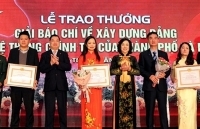 Hà Nội trao thưởng hai giải báo chí về Xây dựng Đảng và Phát triển văn hóa