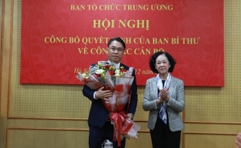 Bổ nhiệm tân Phó Trưởng Ban Tổ chức Trung ương