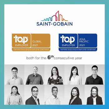 Saint-Gobain tiếp tục nhận danh hiệu Global Top Employer
