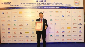 Vĩnh Tường được công nhận là công ty vật liệu xây dựng uy tín năm 2021