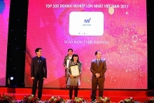Indovina Bank ranked among Vietnam's top 500 firms in 2017