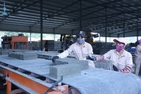 Gạch không nung chiếm khoảng 30% tổng sản lượng vật liệu xây vào năm 2020