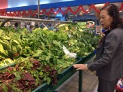 Rau xanh hút khách cuối đợt nghỉ Tết