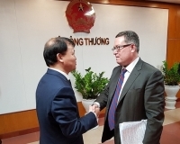 Thứ trưởng Đỗ Thắng Hải tiếp Đoàn Trợ lý Đại diện Thương mại Hoa Kỳ