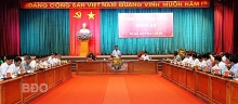 Thường trực Ban Bí thư Võ Văn Thưởng làm việc tại tỉnh Bình Định