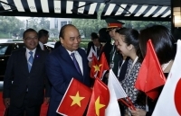 Thủ tướng đến thủ đô Tokyo, Nhật Bản