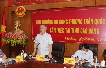 Thứ trưởng Bộ Công Thương Trần Quốc Khánh làm việc tại tỉnh Cao Bằng