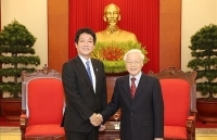 Tổng Bí thư, Chủ tịch nước Nguyễn Phú Trọng tiếp Đặc phái viên của Thủ tướng Nhật Bản