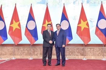 Thúc đẩy các dự án hạ tầng chiến lược kết nối Việt Nam - Lào