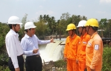 Ưu tiên cấp điện ứng phó hạn mặn