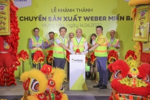 Saint-Gobain Việt Nam khánh thành dây chuyền thứ 2 sản xuất keo dán gạch, keo chà ron