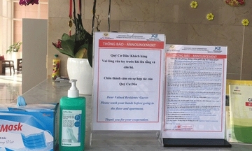 Nhiều chung cư tại Hà Nội phục vụ nước rửa tay miễn phí chống dịch corona