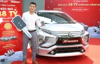 Trao thưởng ô tô và xe Vespa cho khách mua hàng điện máy may mắn