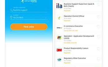 Tìm việc làm qua điện thoại di động