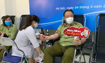 Ngày hội hiến máu tình nguyện của lực lượng quản lý thị trường