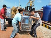 Nhà giàn DK1 có máy biến nước biển thành nước ngọt