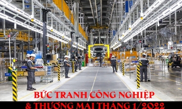[Infographics] Bức tranh thương mại và công nghiệp tháng 1/2022