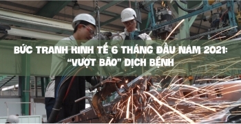 [Infographics] Bức tranh kinh tế 6 tháng đầu năm 2021: 