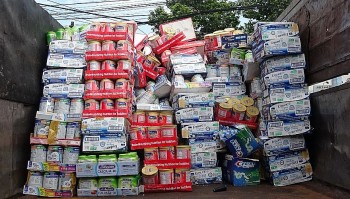 Quản lý thị trường Long An: Tiêu hủy lô sữa không rõ nguồn gốc trị giá 1,8 tỷ đồng