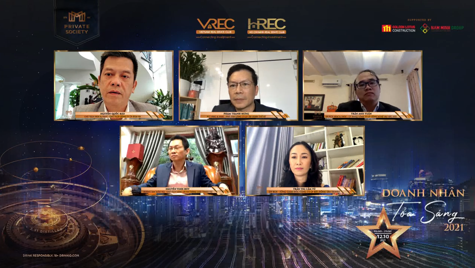 HREC và VREC vinh danh 35 doanh nhân hội viên tiêu biểu năm 2021