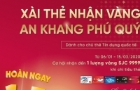 “Xài thẻ nhận vàng, an khang phú quý” cùng VietinBank