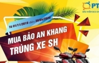 PTI tìm ra chủ nhân các giải thưởng chương trình “Mua Bảo An Khang – Trúng xe SH”