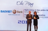 BAOVIET Bank nhận giải Ngân hàng có sản phẩm-dịch vụ sáng tạo tiêu biểu năm 2018