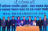 KEB Hana Bank chính thức trở thành cổ đông chiến lược nước ngoài của BIDV