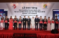 10 kỹ sư và nhà khoa học trẻ Việt Nam nhận giải thưởng Honda Y-E-S