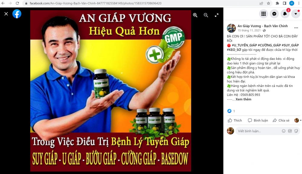 Hộp thư ngày 16/5: An Giáp Vương - thực phẩm chức năng quảng cáo gây hiểu lầm như thuốc
