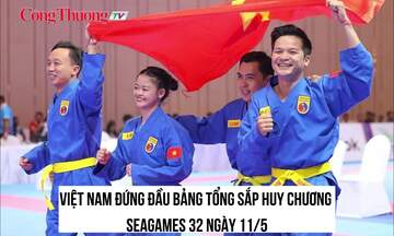 Việt Nam đứng đầu bảng tổng sắp huy chương SEA Games 32 ngày 11/5