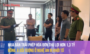 Mua bán trái phép hóa đơn thu lợi hơn 1,3 tỷ đồng, 6 đối tượng ở Nghệ An bị khởi tố