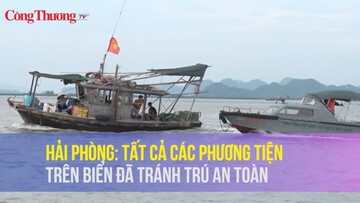 Hải Phòng: Tất cả các phương tiện trên biển đã tránh trú an toàn
