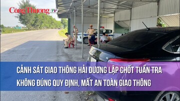 Hải Dương: Cảnh sát giao thông lập chốt tuần tra ở nơi có nguy cơ mất an toàn giao thông