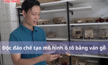 Độc đáo chế tạo mô hình ô tô bằng ván gỗ