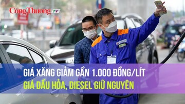 Giá xăng giảm gần 1.000 đồng/lít, giá dầu hỏa, diesel giữ nguyên