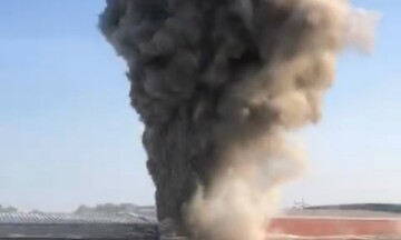 Tuột đường ống bơm dẫn tro bay tại huyện Thái Thụy, tỉnh Thái Bình