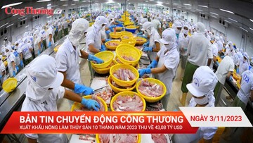 Xuất khẩu nông lâm thủy sản 10 tháng năm 2023 thu về 43,08 tỷ USD