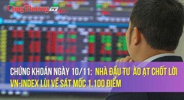 Nhà đầu tư ào ạt chốt lời, VN-Index lùi về sát mốc 1.100 điểm