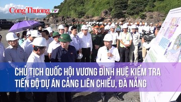 Chủ tịch Quốc hội Vương Đình Huệ kiểm tra tiến độ dự án cảng Liên Chiểu, Đà Nẵng