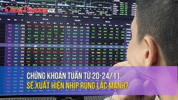 Chứng khoán tuần từ 20-24/11: Sẽ xuất hiện nhịp rung lắc mạnh?