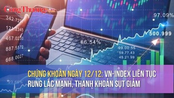Chứng khoán ngày 12/12: VN-Index liên tục rung lắc mạnh, thanh khoản sụt giảm