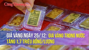 Giá vàng ngày 26/12: Giá vàng trong nước tăng 1,7 triệu đồng/lượng