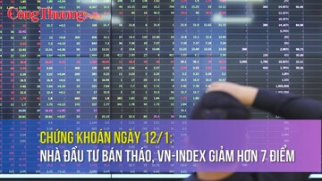 Chứng khoán ngày 12/1: Nhà đầu tư bán tháo, VN-Index giảm hơn 7 điểm